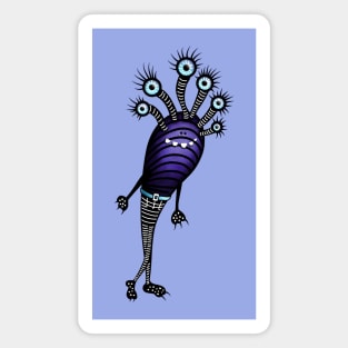 Funny Monster With Fancy Pants Magnet